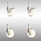 Service Caster 4 Inch 316SS Nylon Wheel Swivel 3/8 Inch Threaded Stem Caster Lock Brake, 2PK SCC-SS316TSTTL20S414-NYS-381615-2-S2 - alternate 1